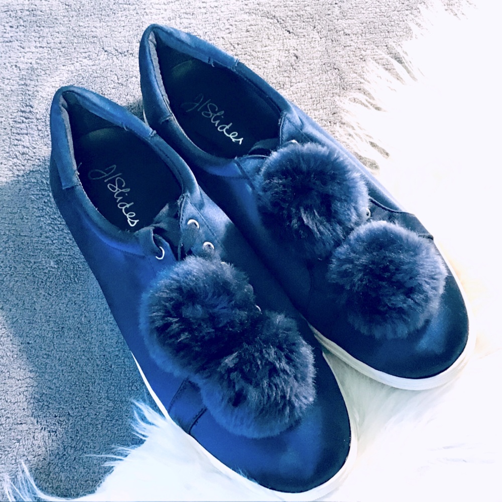 J/Slides Blue Fashion Sneakers ~ 11